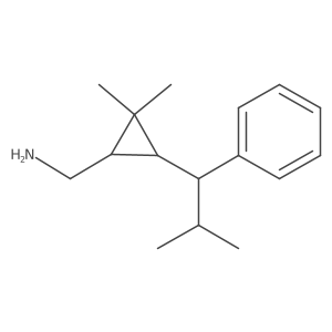 [2,2-Dimethyl-3-(2-methyl-1-phenylpropyl)cyclopropyl]methanamine结构式