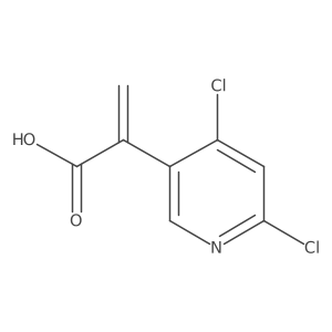 2-(4,6-Dichloropyridin-3-yl)prop-2-enoic acid结构式