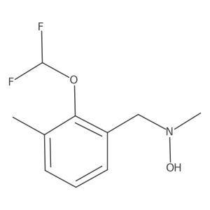 N-{[2-(difluoromethoxy)-3-methylphenyl]methyl}-N-methylhydroxylamine Structure