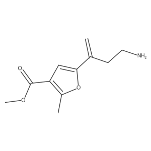 Methyl 5-(4-aminobut-1-en-2-yl)-2-methylfuran-3-carboxylate Structure