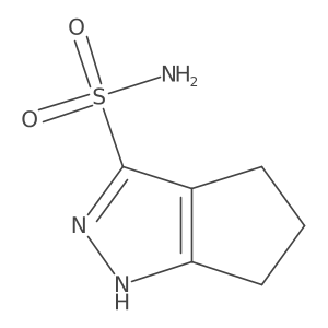 1H,4H,5H,6H-cyclopenta[c]pyrazole-3-sulfonamide结构式