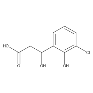3-(3-Chloro-2-hydroxyphenyl)-3-hydroxypropanoic acid结构式