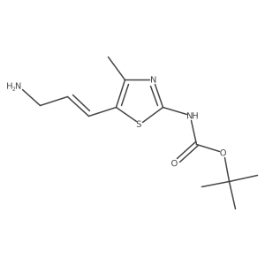 tert-butyl N-[5-(3-aminoprop-1-en-1-yl)-4-methyl-1,3-thiazol-2-yl]carbamate Structure