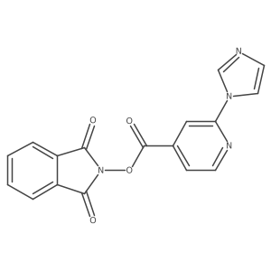 1,3-dioxo-2,3-dihydro-1H-isoindol-2-yl 2-(1H-imidazol-1-yl)pyridine-4-carboxylate Structure