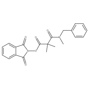 1,3-dioxo-2,3-dihydro-1H-isoindol-2-yl 2-[benzyl(methyl)carbamoyl]-2,2-dimethylacetate结构式
