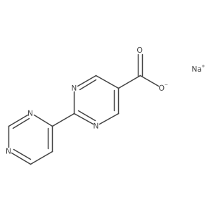 Sodium 2-(pyrimidin-4-yl)pyrimidine-5-carboxylate结构式