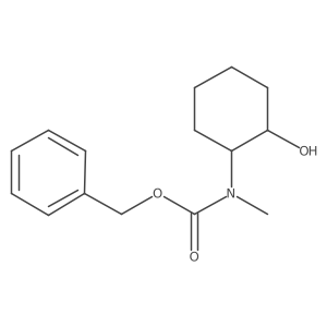 rac-benzyl N-[(1R,2R)-2-hydroxycyclohexyl]-N-methylcarbamate结构式
