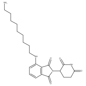 4-[(9-Aminononyl)amino]-2-(2,6-dioxo-3-piperidyl)isoindoline-1,3-dione结构式