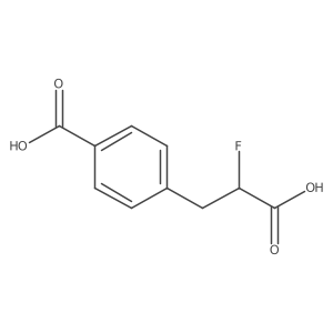4-(2-Carboxy-2-fluoroethyl)benzoic acid Structure