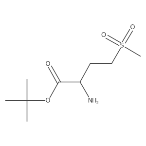 tert-butyl (2R)-2-amino-4-methanesulfonylbutanoate结构式