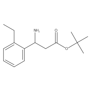 Tert-butyl 3-amino-3-(2-ethylphenyl)propanoate Structure