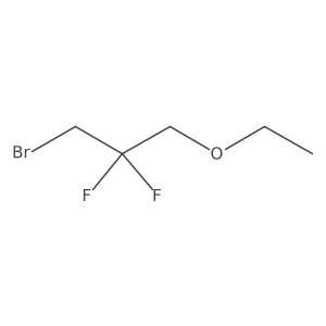 1-Bromo-3-ethoxy-2,2-difluoropropane结构式