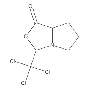 (3R,7aR)-3-(trichloromethyl)-hexahydropyrrolo[1,2-c][1,3]oxazol-1-one Structure