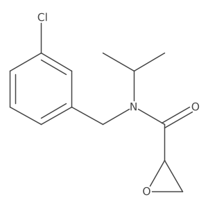 N-[(3-Chlorophenyl)methyl]-N-propan-2-yloxirane-2-carboxamide结构式