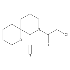 8-(2-Chloroacetyl)-1-oxa-8-azaspiro[5.5]undecane-7-carbonitrile Structure