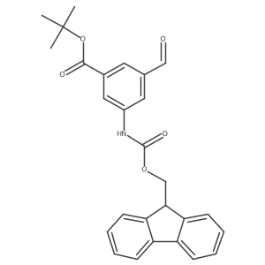 tert-butyl 3-({[(9H-fluoren-9-yl)methoxy]carbonyl}amino)-5-formylbenzoate Structure