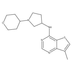 N-{7-methylthieno[3,2-d]pyrimidin-4-yl}-1-(oxan-4-yl)pyrrolidin-3-amine Structure