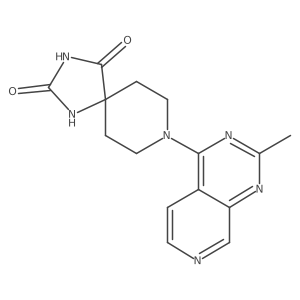 8-{2-Methylpyrido[3,4-d]pyrimidin-4-yl}-1,3,8-triazaspiro[4.5]decane-2,4-dione结构式