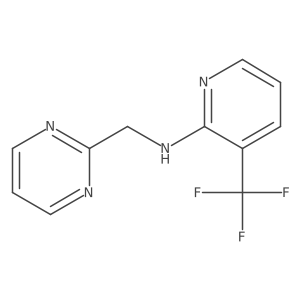 N-[(pyrimidin-2-yl)methyl]-3-(trifluoromethyl)pyridin-2-amine Structure