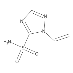 1-ethenyl-1H-1,2,4-triazole-5-sulfonamide结构式
