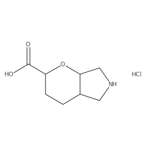 Octahydropyrano[2,3-c]pyrrole-2-carboxylic acid hydrochloride Structure