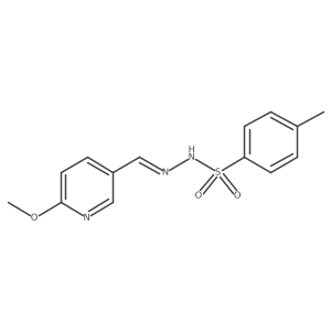 N-[(6-methoxypyridin-3-yl)methylideneamino]-4-methylbenzenesulfonamide Structure