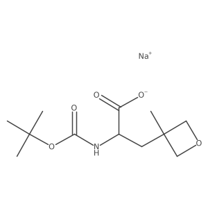 Sodium 2-{[(tert-butoxy)carbonyl]amino}-3-(3-methyloxetan-3-yl)propanoate Structure
