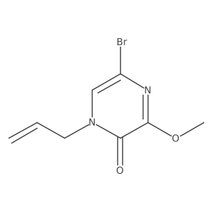 1-allyl-5-bromo-3-methoxypyrazin-2(1H)-one结构式