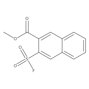 Methyl 3-(fluorosulfonyl)naphthalene-2-carboxylate结构式