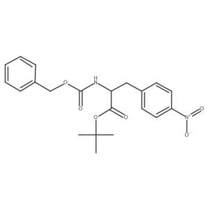 (S)-tert-Butyl 2-(((benzyloxy)carbonyl)-amino)-3-(4-nitrophenyl)propanoate结构式