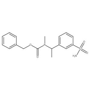 benzyl N-methyl-N-[1-(3-sulfamoylphenyl)ethyl]carbamate Structure