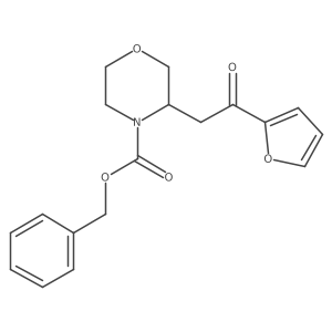Benzyl 3-[2-(furan-2-yl)-2-oxoethyl]morpholine-4-carboxylate Structure