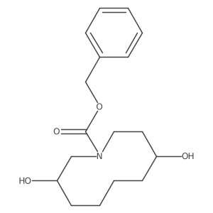 Benzyl 3,8-dihydroxyazecane-1-carboxylate结构式