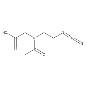 2-[N-(2-azidoethyl)acetamido]acetic acid结构式