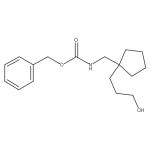 benzyl N-{[1-(3-hydroxypropyl)cyclopentyl]methyl}carbamate Structure