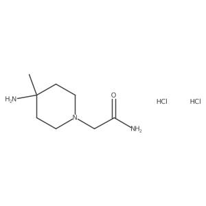 2-(4-Amino-4-methylpiperidin-1-yl)acetamide dihydrochloride Structure