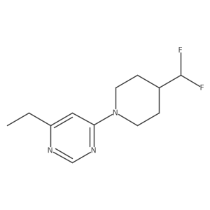 4-[4-(Difluoromethyl)piperidin-1-yl]-6-ethylpyrimidine Structure