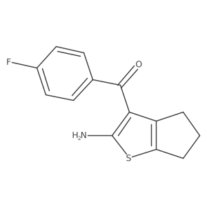 3-(4-fluorobenzoyl)-4H,5H,6H-cyclopenta[b]thiophen-2-amine结构式