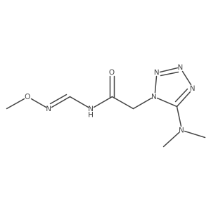 2-[5-(dimethylamino)-1H-1,2,3,4-tetraazol-1-yl]-N-[(methoxyimino)methyl]acetamide Structure
