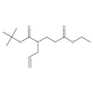 Ethyl 3-(allyl(tert-butoxycarbonyl)amino)propanoate结构式