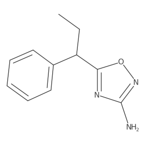 5-(1-Phenylpropyl)-1,2,4-oxadiazol-3-amine结构式