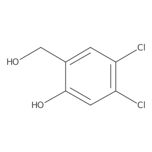 4,5-Dichloro-2-(hydroxymethyl)phenol结构式