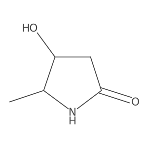 (4R,5R)-4-hydroxy-5-methylpyrrolidin-2-one结构式
