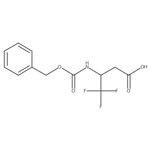3-{[(Benzyloxy)carbonyl]amino}-4,4,4-trifluorobutanoicacid Structure