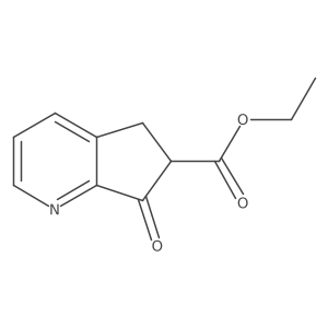ethyl 7-oxo-5H,6H,7H-cyclopenta[b]pyridine-6-carboxylate结构式