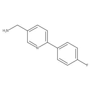 [6-(4-Fluorophenyl)pyridin-3-yl]methanamine结构式