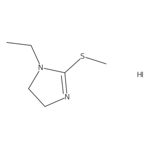1-ethyl-2-(methylthio)-4,5-dihydro-1H-imidazole hydroiodide Structure