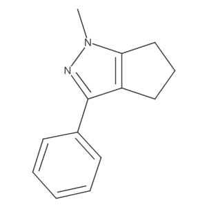1-Methyl-3-phenyl-1,4,5,6-tetrahydrocyclopenta[c]pyrazole Structure