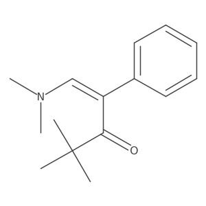 1-(Dimethylamino)-4,4-dimethyl-2-phenyl-1-penten-3-one结构式
