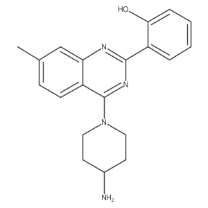 2-[4-(4-Amino-piperidin-1-yl)-7-methyl-quinazolin-2-yl]-phenol结构式